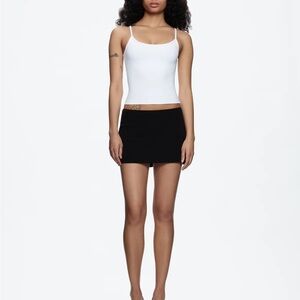 Tank Air Collect $$ Mini Skirt Black